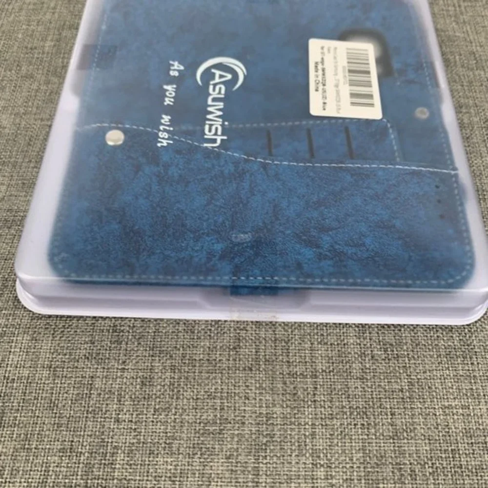 Brand New!  Asuwish Samsung S7 Phone Case Blue Tie Dye‎ w/ Wallet